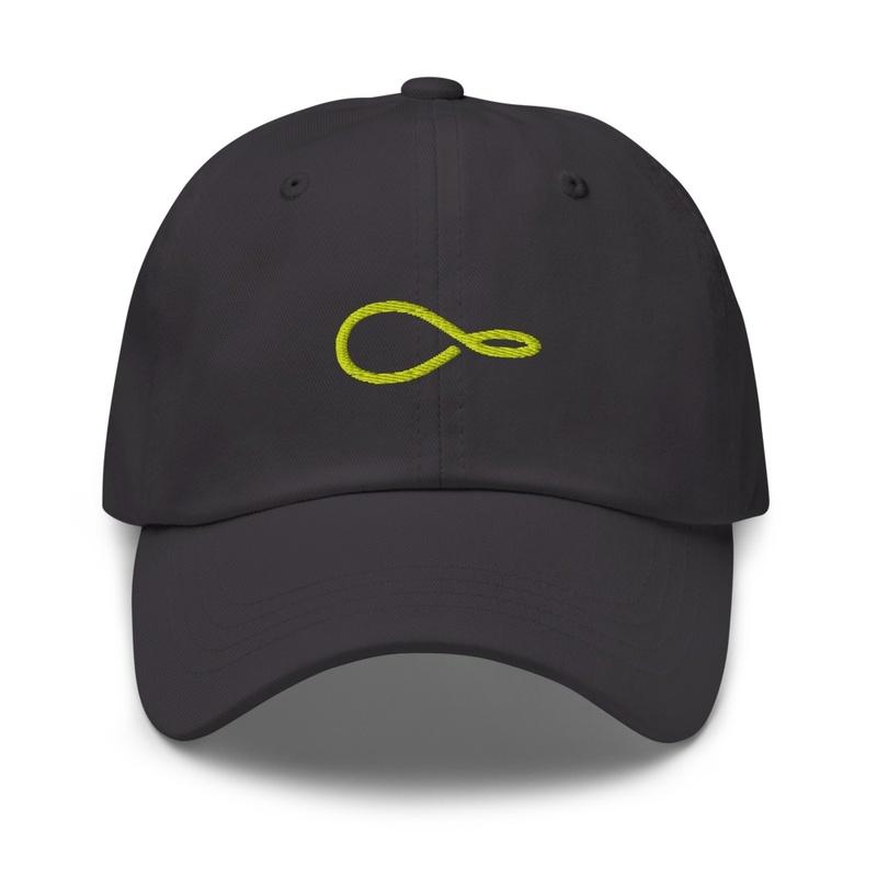 Infinity Tennis Cap Grey w/ Lime Logo