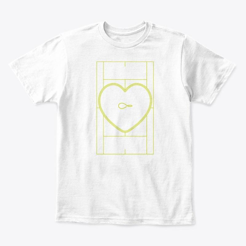 Tennis Court Love Logo MTM Kids Tee