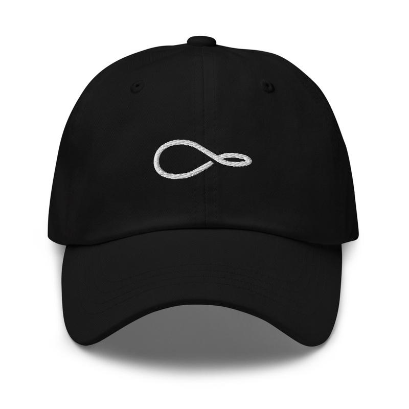 Infinity Tennis Cap Black w/ White Logo