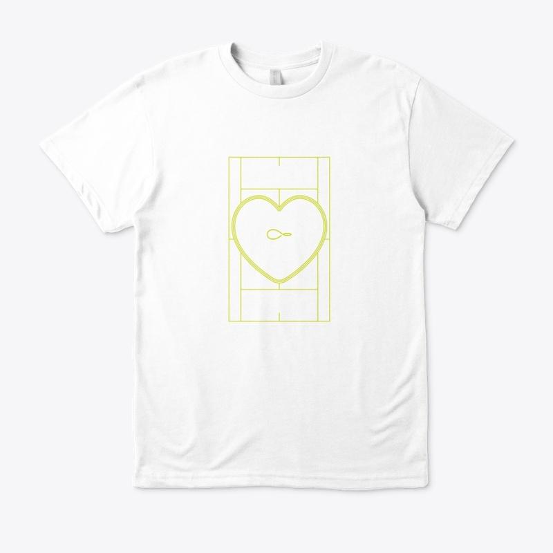 Tennis Court Love Logo Eco Tee