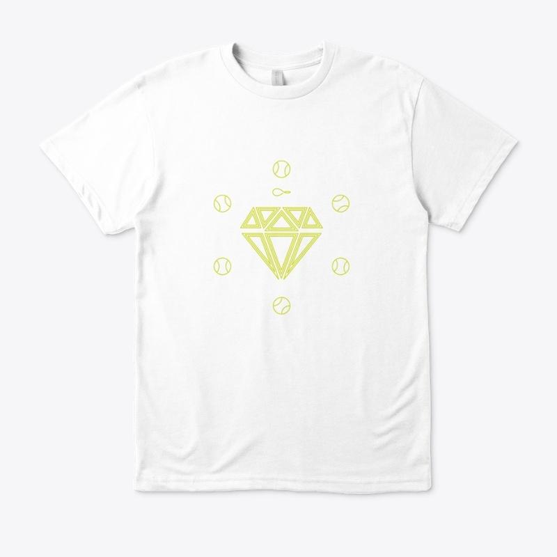 Diamond Tennis Balls Logo Eco Tee