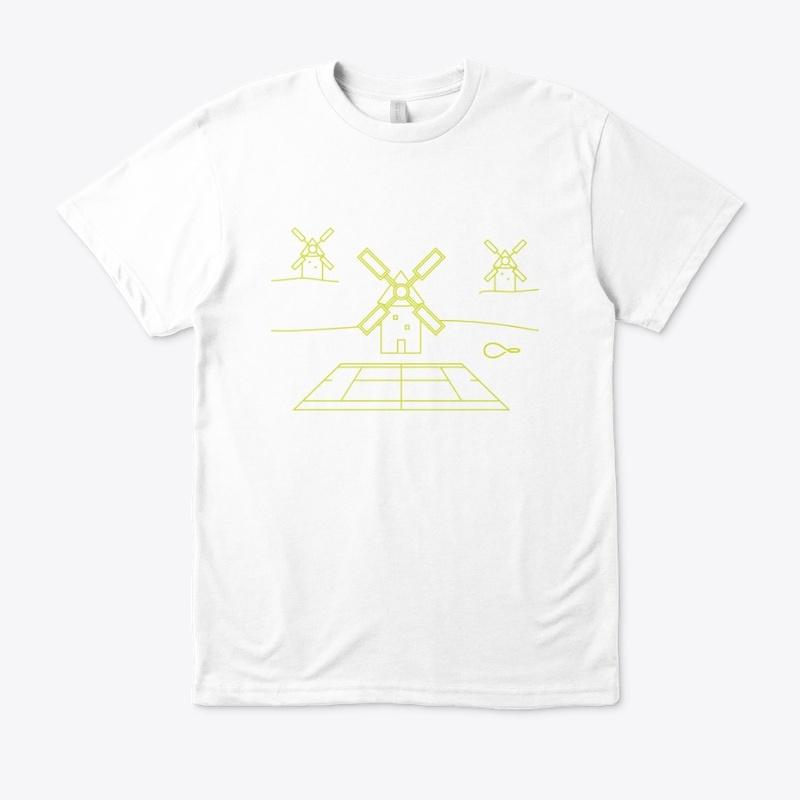 Cervantes Tennis Court Logo Eco Tee