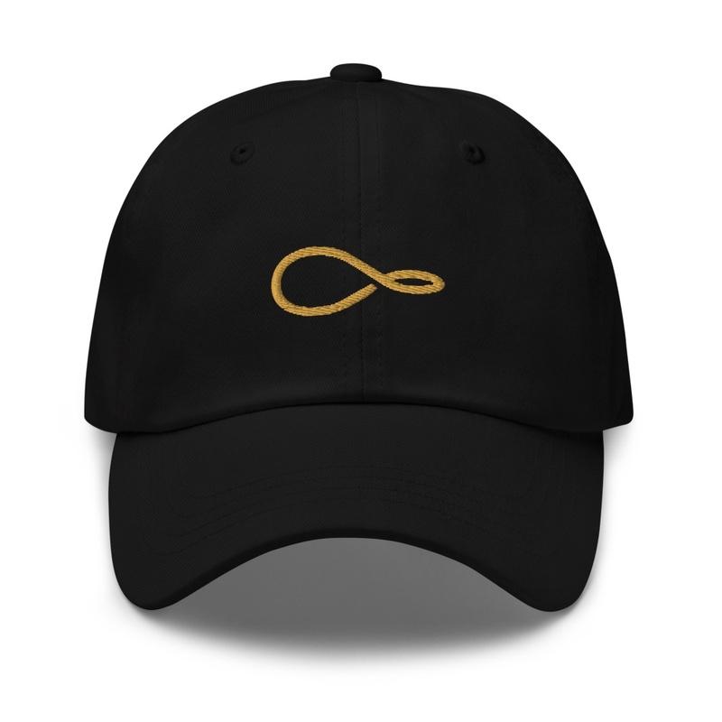 Infinity Tennis Cap Black w/ Gold Logo