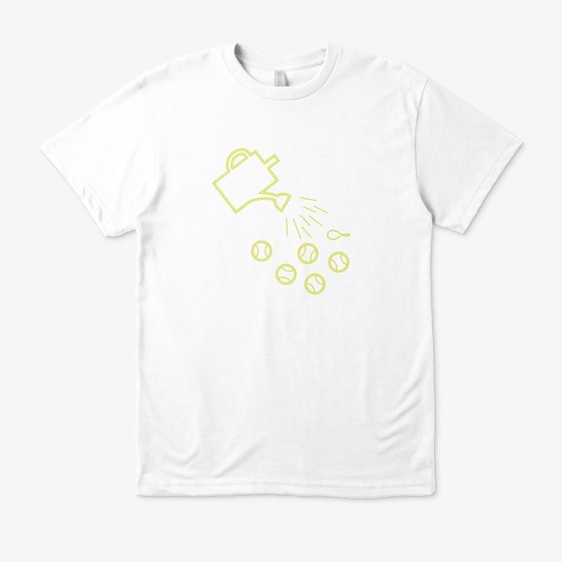 Watering Tennis Balls Logo Eco Tee