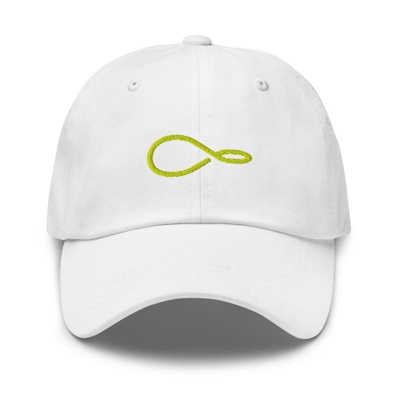 Infinity Tennis Cap White w/ Lime Logo