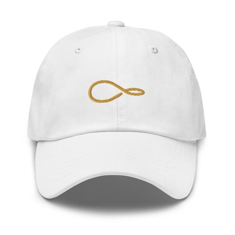 Infinity Tennis Cap White w/ Gold Logo